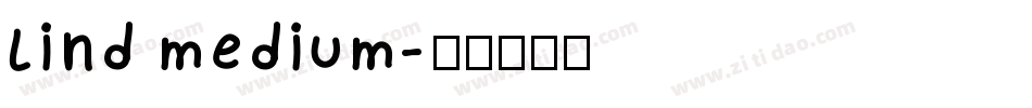 lind medium字体转换